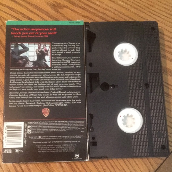 4 Vintage VHS Steven Seagal Movies The Patriot/Above the Law/Under Siege 2 + - Picture 9 of 9